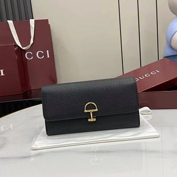 Bagsaaa Gucci Softbit continental wallet 828147 black - 19cm