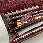 Bagsaaa Gucci Softbit continental wallet 828147 dark red - 19cm - 4