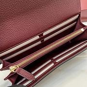 Bagsaaa Gucci Softbit continental wallet 828147 dark red - 19cm - 3