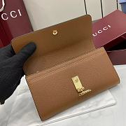 Bagsaaa Gucci Softbit continental wallet 828147 brown - 19cm - 3