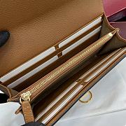 Bagsaaa Gucci Softbit continental wallet 828147 brown - 19cm - 2