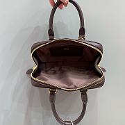 Bagsaaa Miu Miu Arcadie leather mini-bag 5BP088 dark brown - 19cm - 2