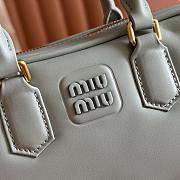 Bagsaaa Miu Miu Arcadie leather mini-bag 5BP088 light blue - 19cm - 3