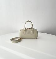 Bagsaaa Miu Miu Arcadie leather mini-bag 5BP088 white - 19cm - 1