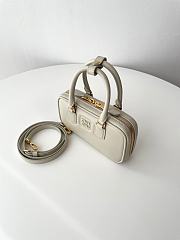 Bagsaaa Miu Miu Arcadie leather mini-bag 5BP088 white - 19cm - 4