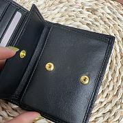 Bagsaaa Miu Miu Matelassé Leather Wallet black - 11.5cm - 4