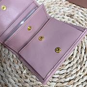 Bagsaaa Miu Miu Matelassé Leather Wallet light pink - 11.5cm - 2