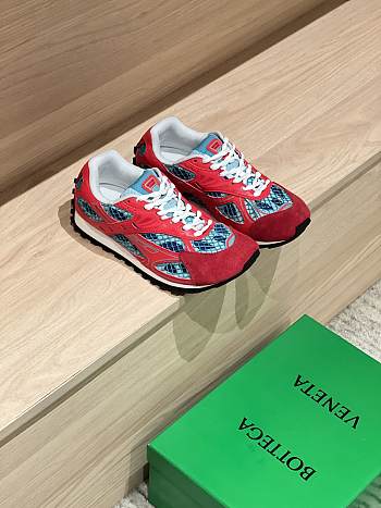 Bagsaaa Bottega Veneta Orbit Sneaker Turquoise/cherry