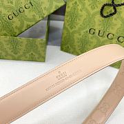 Bagsaaa Gucci Belt Beige & Silver - 3cm - 3