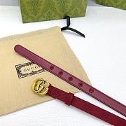 Bagsaaa Gucci Belt Red & Gold - 2cm - 2