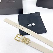Bagsaaa D&G Belt White & Gold - 3cm - 3