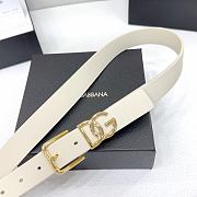 Bagsaaa D&G Belt White & Gold - 3cm - 2