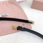 Bagsaaa Miu Miu Belt Black & Gold - 2cm - 4