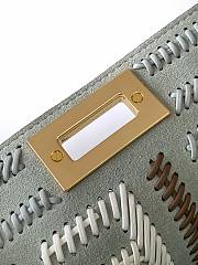 Bagsaaa Fendi Peekaboo ISeeU Small Sage green leather bag with FF interlacing - 27cm - 4
