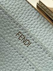 Bagsaaa Fendi Peekaboo ISeeU Small Sage green leather bag with FF interlacing - 27cm - 2