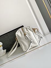 Bagsaaa Prada Dangle medium leather top-handle bag 1BB138 white - 30cm - 4