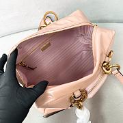 Bagsaaa Prada Dangle medium leather top-handle bag 1BB138 powder pink - 30cm - 2