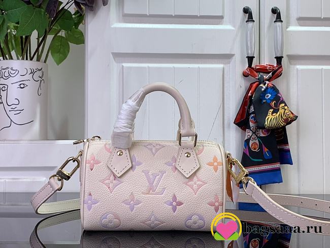 Bagsaaa LV M25591 Nano Speedy Dream Beige - 16cm - 1