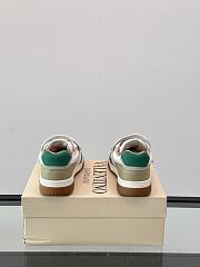 Bagsaaa Valentino Joie De Jouer Low-Top Trainer In Nappa Calfskin white/green - 3