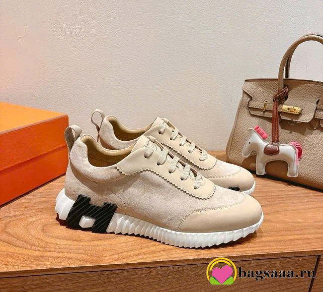 Bagsaaa Hermes Bouncing sneaker beige - 1