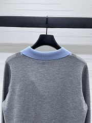Bagsaaa Miu Miu Cashmere and wool polo sweater Gray/Blue - 2