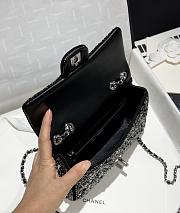 Bagsaaa Chanel Small Flap Bag Black Crystal - 20cm - 3