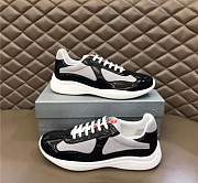Bagsaaa Prada Patent leather and technical fabric Prada America's Cup sneakers black - 1