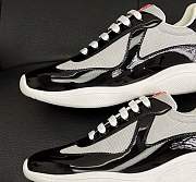 Bagsaaa Prada Patent leather and technical fabric Prada America's Cup sneakers black - 3