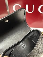 Bagsaaa Gucci GG Emblem small shoulder bag 847448 black - 20.5cm - 3