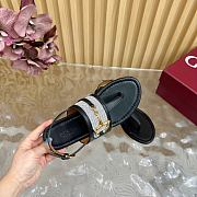 Bagsaaa Gucci Women's thong sandal with Horsebit 834431 black - 4