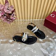 Bagsaaa Gucci Women's thong sandal with Horsebit 834431 black - 3