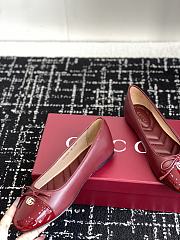 Bagsaaa Gucci Women's ballet flat with Double G 835805 Red - 3