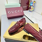 Bagsaaa Women's GG crystal Gucci Jordaan loafer 835483 red - 2
