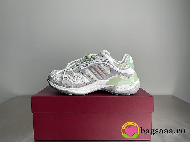 Bagsaaa Gucci 2.0 trainer Green and purple mesh - 1