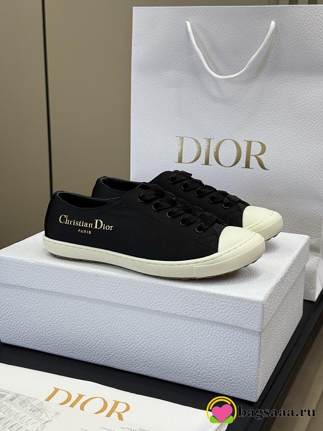 Bagsaaa Dior Lucky Sneaker Black Satin - 1