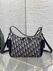 Bagsaaa Dior Medium D-Dream Bag Blue Dior Oblique Jacquard and Smooth Calfskin - 28cm - 4