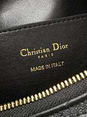 Bagsaaa Dior Medium D-Dream Bag Black Macrocannage Lambskin - 28cm - 4