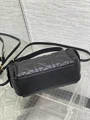 Bagsaaa Dior Medium D-Dream Bag Black Macrocannage Lambskin - 28cm - 3