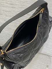 Bagsaaa Dior Medium D-Dream Bag Black Macrocannage Lambskin - 28cm - 2