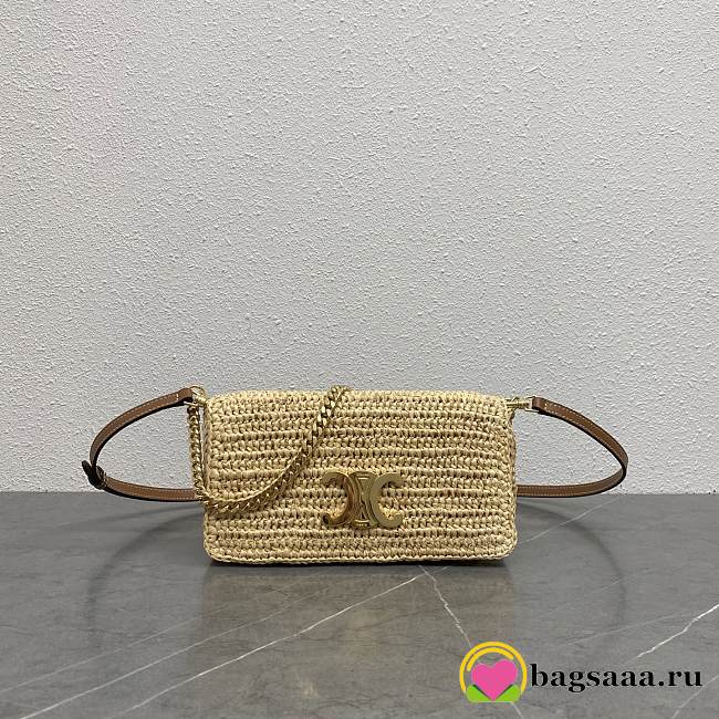 Bagsaaa Celine Multipochette In Raffia 10M432 - 23cm - 1