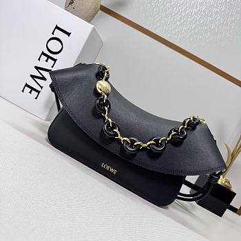 Bagsaaa Loewe Medium Ola bag in smooth calfskin Black - 26cm