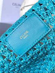 Bagsaaa Celine Large Hobo Panier In Raffia 122492 Cobalt - 53cm - 4