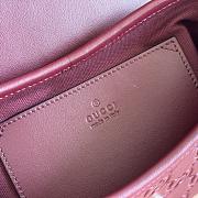 Bagsaaa Gucci GG Emblem small shoulder bag 847448 red - 20.5cm - 2