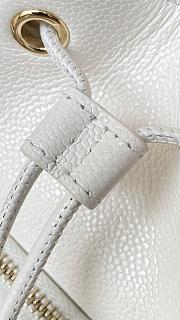 Bagsaaa Chanel Clutch with chain AP4775 White Caviar - 15cm - 4