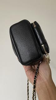 Bagsaaa Chanel Clutch with chain AP4775 Black Caviar - 15cm - 3