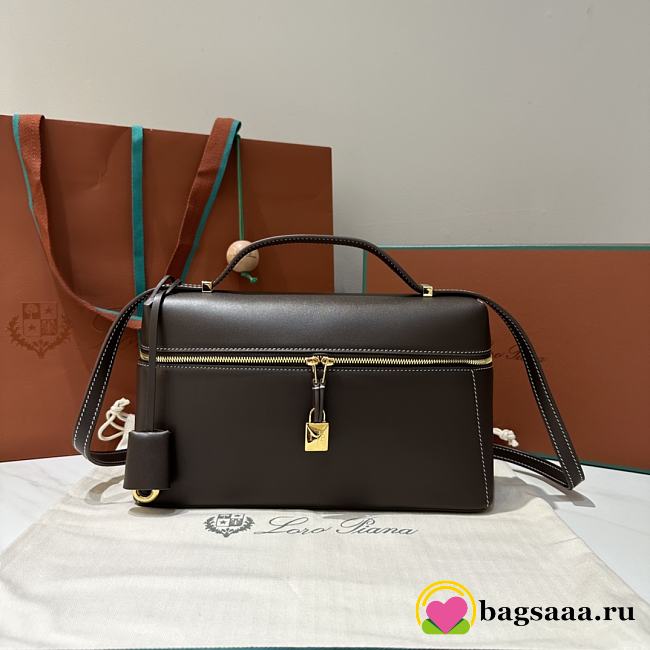 Bagsaaa Loro Piana Extra Bag L27 Dark Chocolate - 27 cm - 1