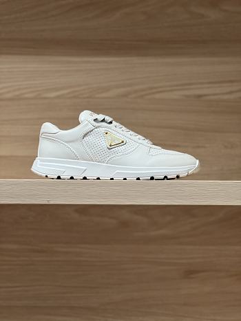 Bagsaaa Prada PRAX 2.0 leather sneakers ivory