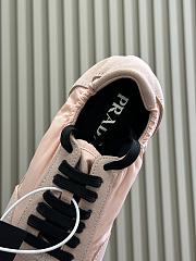 Bagsaaa Prada Collapse Re-Nylon and suede elasticized sneakers pink - 3