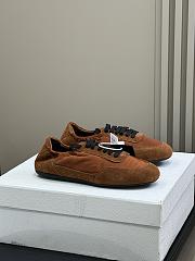 Bagsaaa Prada Collapse Re-Nylon and suede elasticized sneakers brown - 1