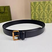 Bagsaaa Gucci Belt Black & Gold - 4cm - 1